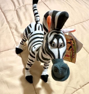 Dreamworks Madagascar Marty Zebra plush 9'' tall 2004 Nanco New with tags