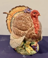 Fitz & Floyd AUTUMN BOUNTY - TURKEY 4-Quart Tureen Ladle 679/52 Thanksgiving MIB