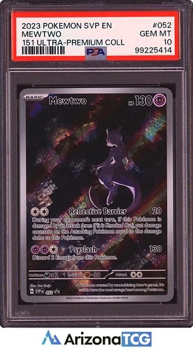 Pokemon 2023 Mewtwo 052 Promo 151 Ultra-Premium Collection GEM MINT PSA 10
