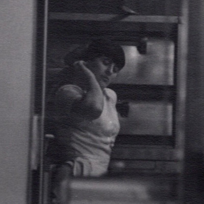 NYC Pizza Woman Working ''Here's the Real Thing'' 1976 Gelatin Silver Photograph