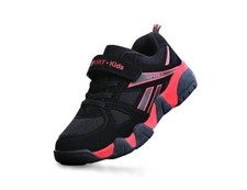 Kids Sneakers for Boys Girls Athletic Breathable Slip On 1 Big Kid Red