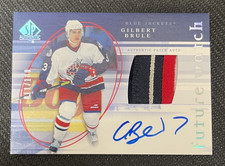 2005-06 SP AUTHENTIC GILBERT BRULE #151 FUTURE WATCH AUTO PATCH #ed 11/100