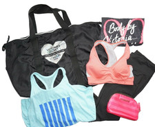 Women's Lot 6 VICTORIA'S SECRET  VSX Sport Leggings,  Shirts  More Sz S