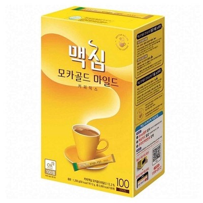 Maxim Mocha Gold Mild Coffee Mix 맥심 모카골드 커피믹스 100T 42 Ounce (Pack of 1) 