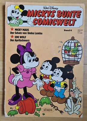 MICKEY'S COLOURFUL COMIC WORLD VOLUME 4 (Ehapa) - Mickey Mouse - Damaged Back