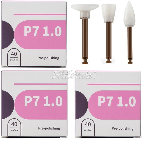40pcs Dental Finishing Finisher Cups Points Discs Composite Polishing RA Shank