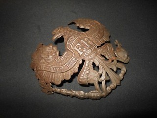 WW1 Imperial Prussian Army EM/NCO PICKELHAUBE INFANTRY PLATE #4 NICE!