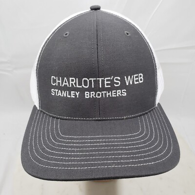 Charlott's Web Hat Stanley Brothers Cap Gray Mesh Snapback Logo