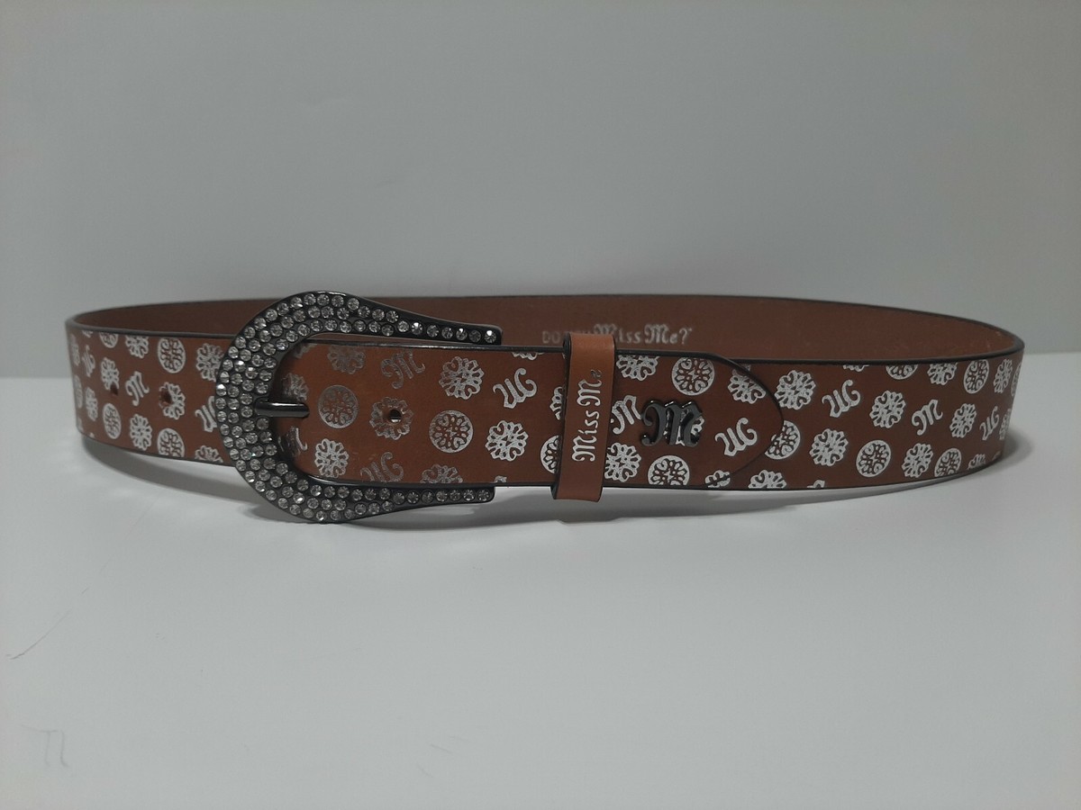 Womens Miss Me Size Small Brown Genuine Leather Belt | eBay