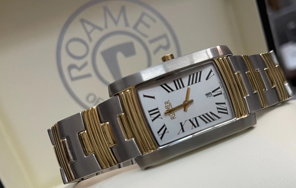 Orologio Da Uomo ROAMER Vetro Zaffiro Acciaio 766927 Bi-color Swiss Made - Immagine 2 di 4