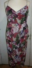 NEW EXPRESS FLORAL DRESS size S Sleeveless (B208)