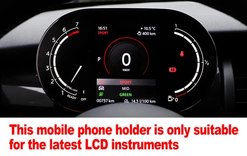 Car Phone Holder Stand LCD Tachometer For Cooper S JCW F54 F55 F56 F57 F60 2021+ - Picture 5 of 7