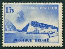 BELGIUM 1938 1f75 bright blue SG827 MH FG Albert Canal Exhibition Liege ##W51