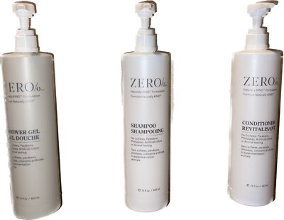 Gilchrist & Soames Zero% Set: Shampoo Conditioner & Shower Gel