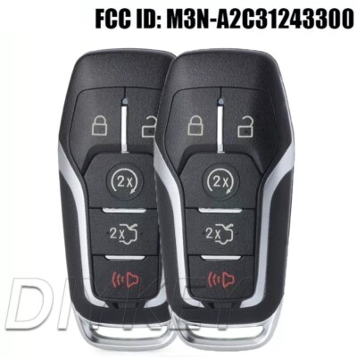 2 Remote Key Fob for Lincoln MKC MKX MKZ Nautilus Ford M3N-A2C31243300 164-R7991