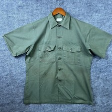 Vintage Military U.S. Army Shirt Size XL Utility Durable Press OG 507