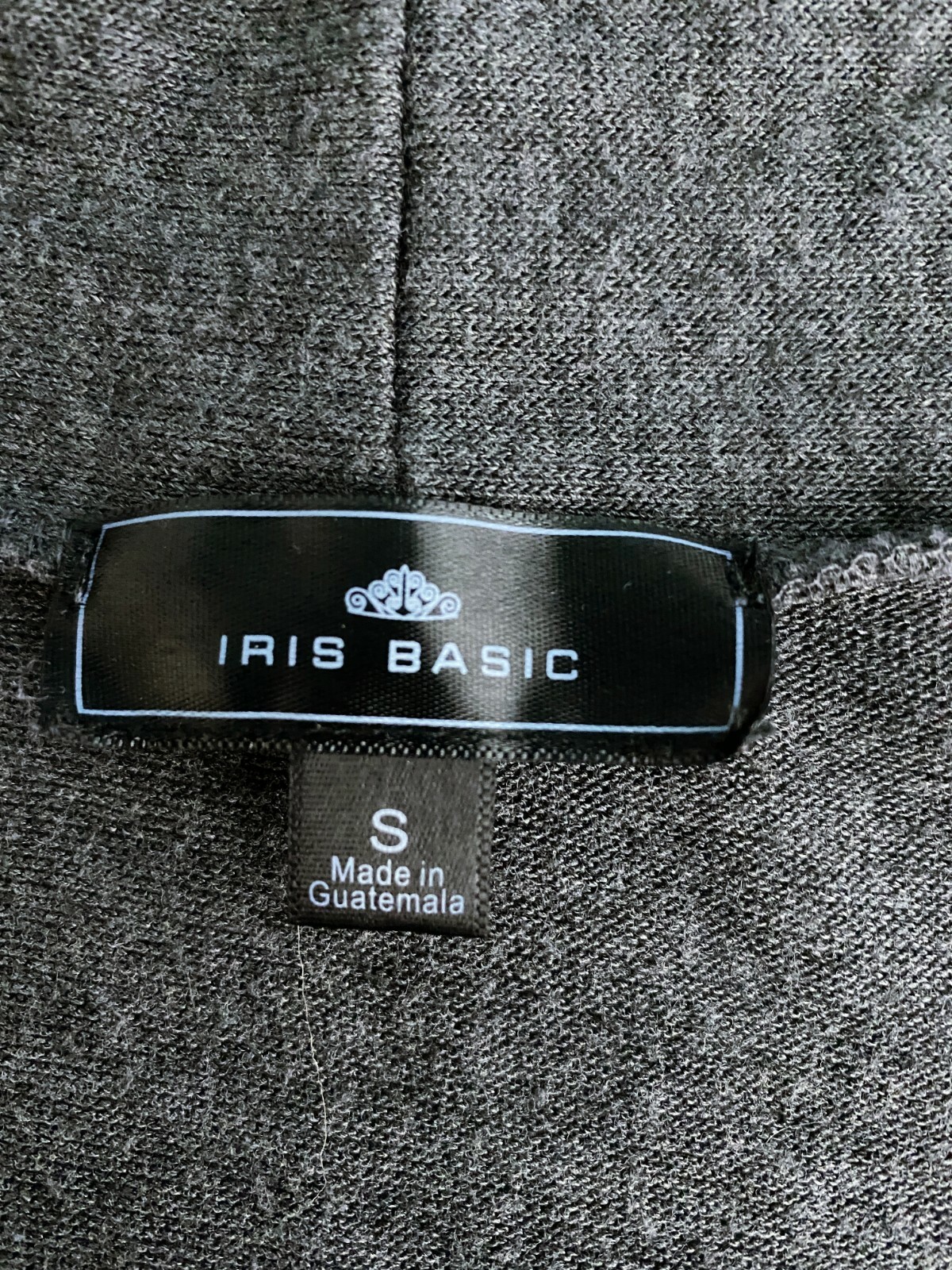 Iris Basic Womens Open Front Cardigan Size S Gray… - image 5