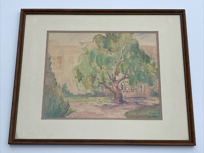 Antique Painting American Regionalism EARLY CALIFORNIA EXHIBITED Landscape RARE