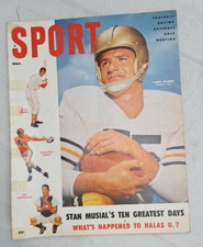 VTG Sport Magazine November 1954 Larry Morris, Stan Musial No Label