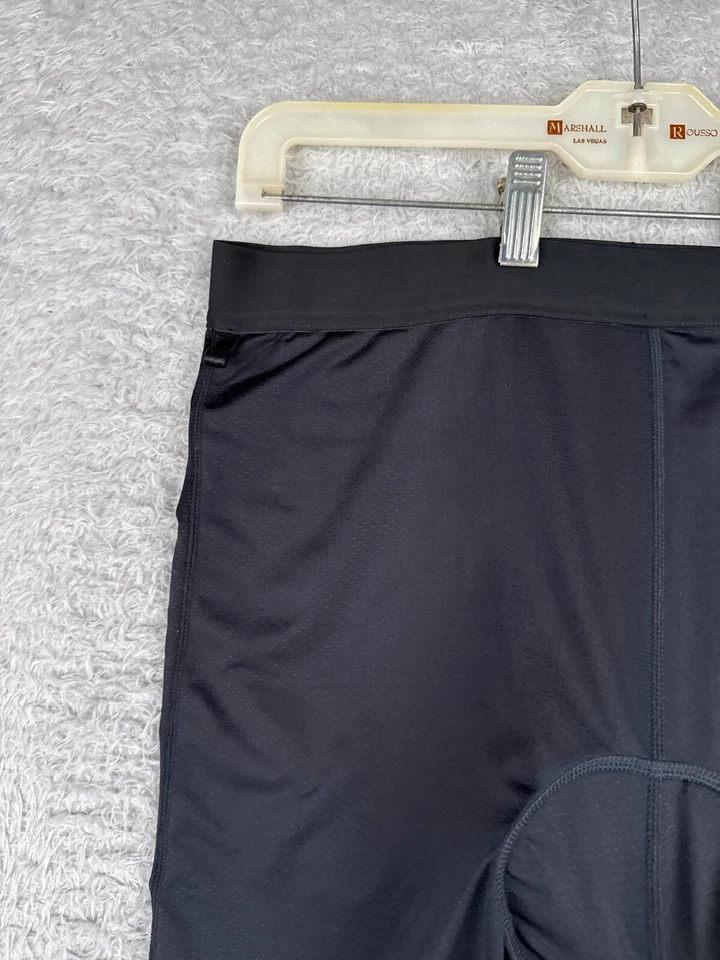 Pantalones Cortos de Ciclismo Adultos Grandes Forro Negro Mezcla de Nailon Laterales Acolchados Foto 4 de 4
