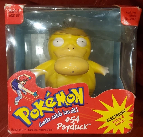 Vintage 1999 Hasbro Pokemon #54 Psyduck Electronic Toy in Box