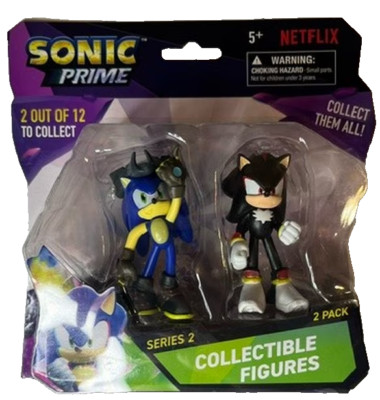 Sonic The Hedgehog Prime Action Figures Series 2 Sonic & Shadow 2.5 inch  NIB