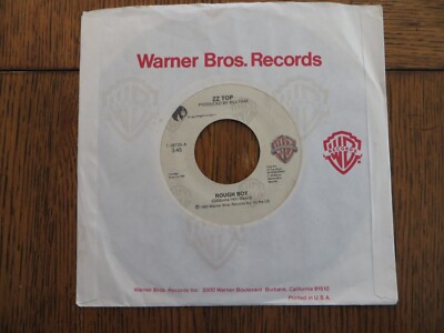 ZZ Top   Rough Boy / Delirious - 1985 - Warner Bros 7-28733 7'' Single VG