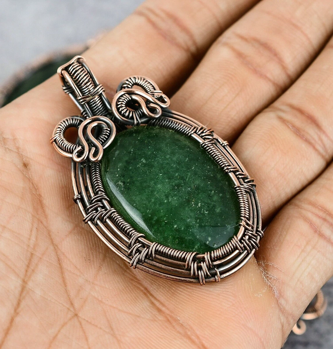 Aventurine pendant necklace deals