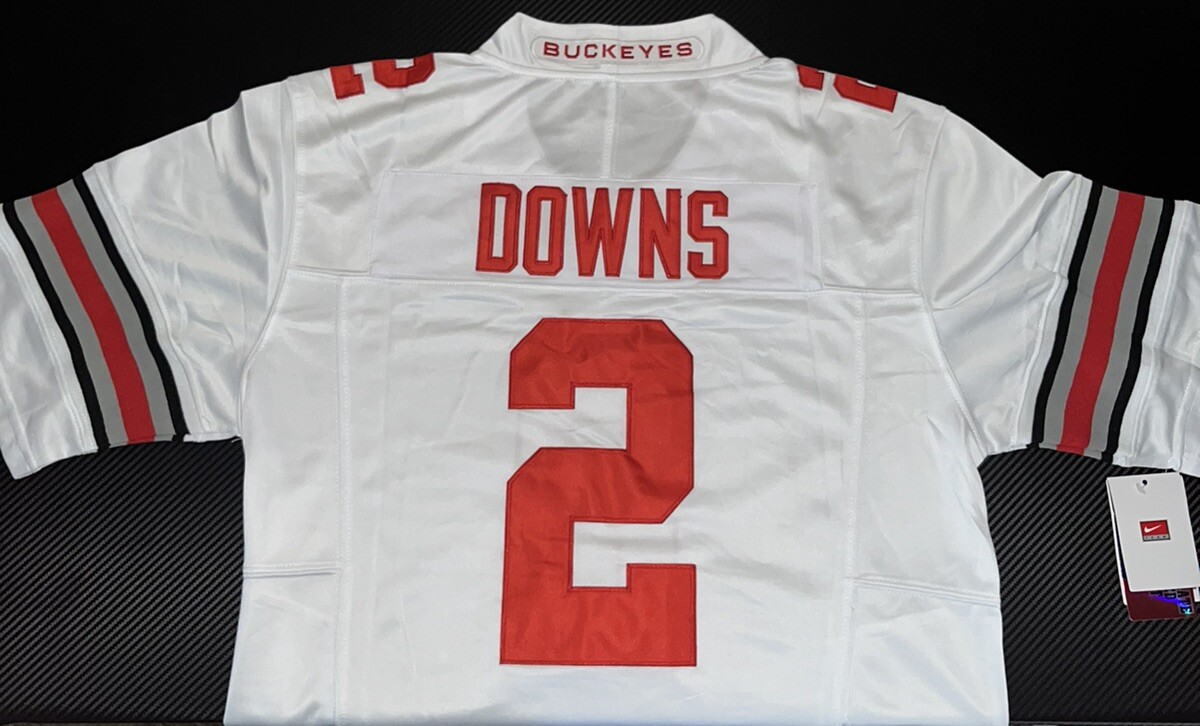 Caleb Downs #2 Ohio State Buckeyes Stitched Heritage 🏈 Jersey Men's Medium