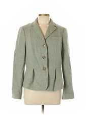 Talbots Women Green Wool Blazer 12