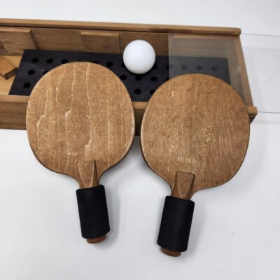 SCAMBIO Table de ping pong en bois et verre By Impatia