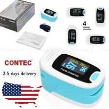 CONTEC OLED Pulse Oximeter Spo2 Fingertip Probe Blood Oxygen Saturation Machine