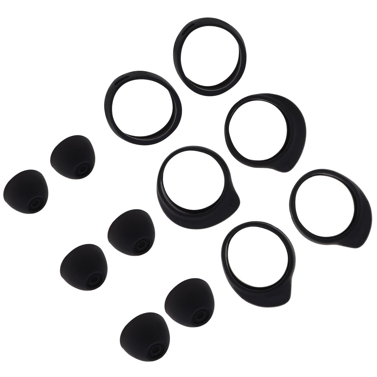 Pairs Anti-slip Earbuds Wingtip Earhook Black for Samsung Galaxy