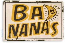 Bananas Garden Fresh Market Fair Carnival Food Truck Metal Sign Tin Sign C594