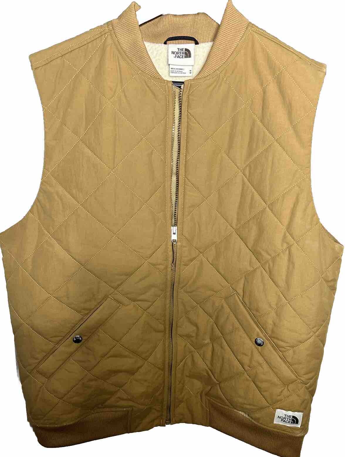 The North Face Mens Cuchillo Insulated Quilted Vest Utility Brown M