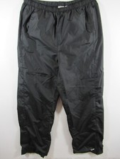 Vintage Nike Lined Zip Ankle Sweatpants Women Medium Black Track Pants Pockets