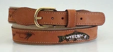 Zep-Pro Embroidered Leather Canvas Belt  RAINBOW TROUT   pick size read sizing 