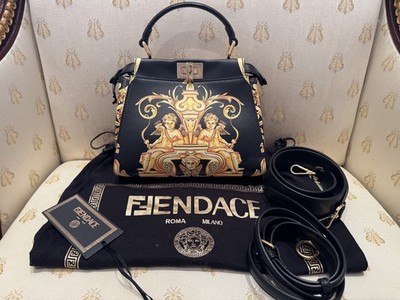 Fendace Bag Fendi & Versace New Fendi X Versace Fendace limited edition peekaboo