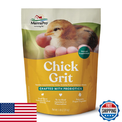 Manna Pro Chick Grit 5 lbs - Digestive Supplement for Young Poultry & Bantam