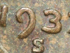 HIGH GRADE MINT ERROR 1937-S  LINCOLN WHEAT CENT DDO#2   AU