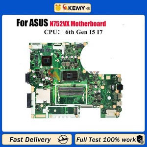 N752VX Laptop Motherboard For   Vivobook N752V Mainboard W/ I5 I7 CPU *pz