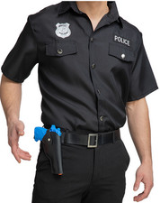 Police Gun  Holster Set Toy Plastic Gun Policeman Cop Officer Fancy Dress Prop