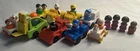 Vintage Fisher Price Little People Lot of 8 Vehicles 13 People & 1 Baby w/ Horse