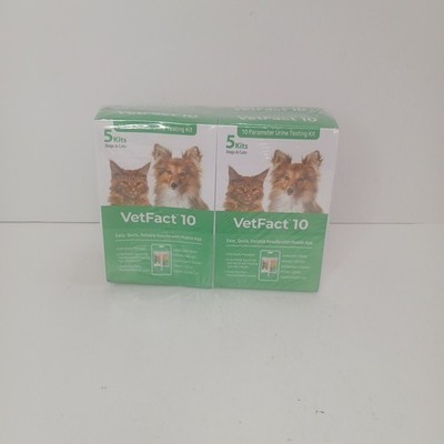 Vetfact 10 Cat & Dog 10 Parameters Urine Testing Kits 20 Kits Mobile App Results