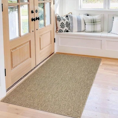 3x5 Ft Boho Rugs Indoor Rubber Backed Kitchen Area Rug Entryway Floor Bathroom - Image 1 of 4
