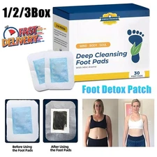 Foot Detox Patches Pads Toxins Deep Cleansing Herbal Slimming Organic Pad Gift