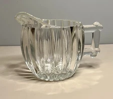 Vintage Jeannette Glass National Pattern Clear Glass Creamer