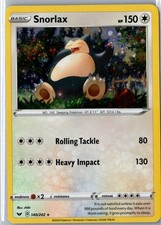Snorlax 140/202 Cosmos Holo Pokemon Card Spada e Scudo Set Base LP