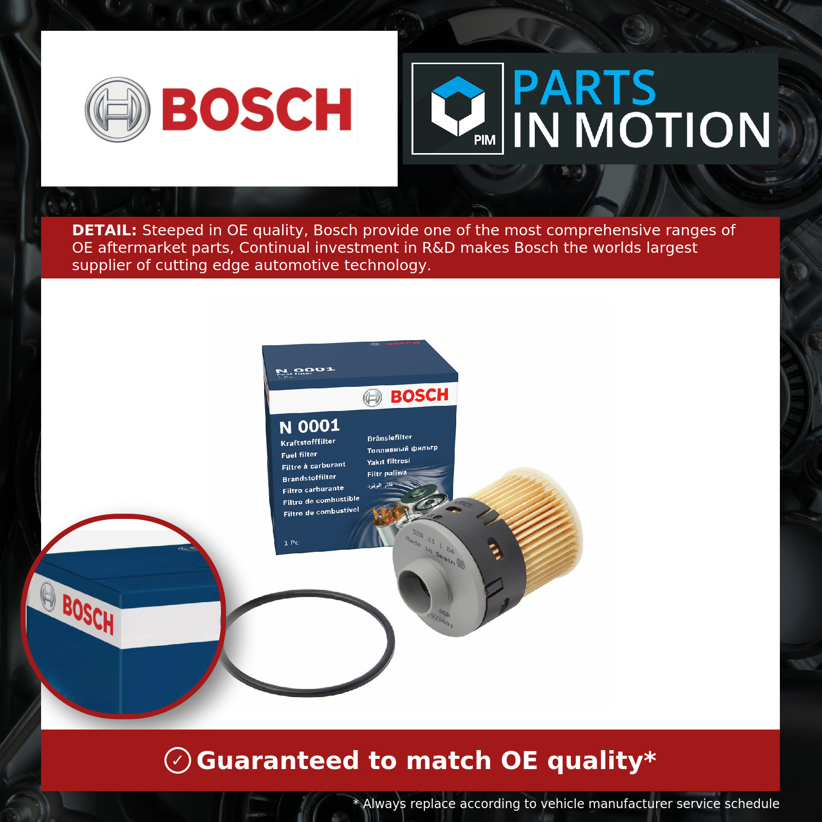 4x ✅Fits BOSCH 1 457 070 001 Fuel filter ⭐UK Seller⭐ - Image 7