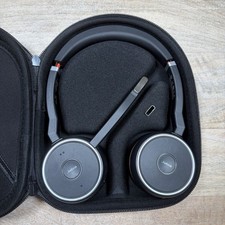 Jabra Evolve 75 HSC040W Stereo Headset Black Wireless Bluetooth Noise Canceling